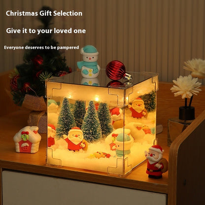 Christmas Cube Small Night Lamp Desktop Decoration