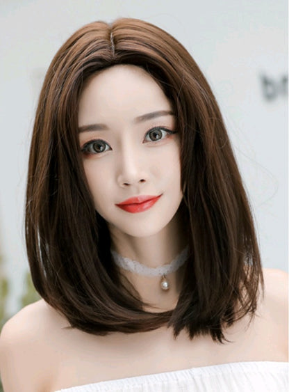 Wig in the long straight hair fashion realistic wig wig long straight hair