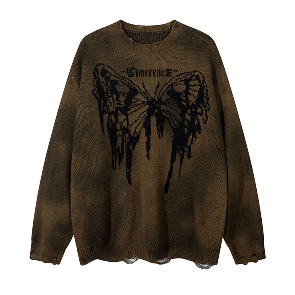 Casual Loose Butterfly Dirty Sweater