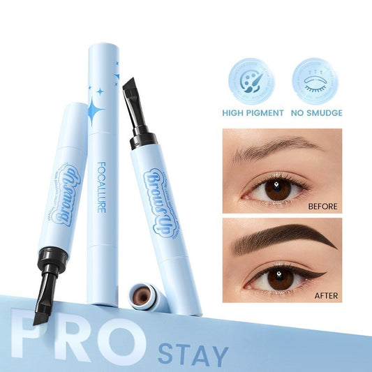 2-in-1 eyebrow gel and eyeliner. Waterproof, long-lasting, available in 3 colors.