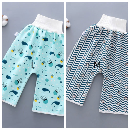 Waterproof Non-leaking Urine Training Pant Baby Boys And Girls Night Urine Washable Diaper Pants