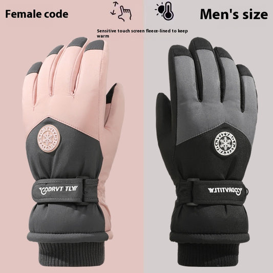 Skiing Gloves Winter Touch Screen Motorcycle Fleece-lined Warm