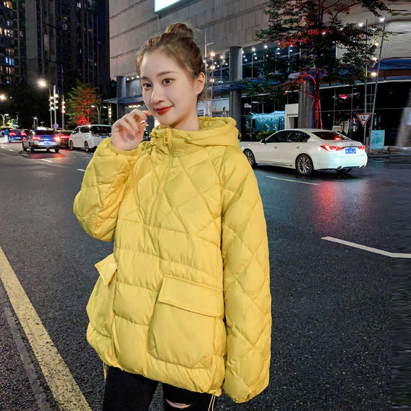 Loose And Fashionable Korean White Duck Down Jacket