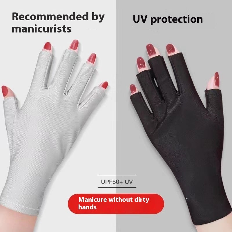 Anti Slip Touch Screen Half Finger Short Gloves