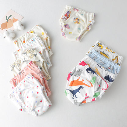 New Baby's Ring Urine Cotton Gauze Diaper Pants