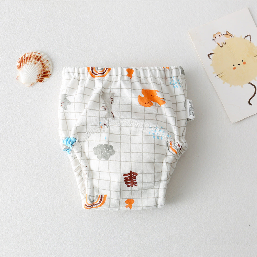 New Baby's Ring Urine Cotton Gauze Diaper Pants