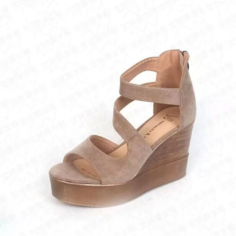 Women's Platform Wedge High Heel Peep Toe Sandals