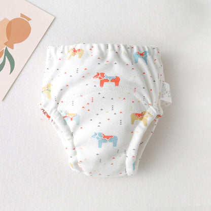 New Baby's Ring Urine Cotton Gauze Diaper Pants