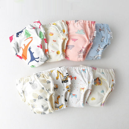 New Baby's Ring Urine Cotton Gauze Diaper Pants