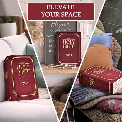 Faithful Bible Companion: Plush Holy Bible Pillow Book with 1 Corinthians 13 Verse