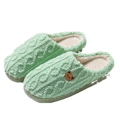 Women's Autumn And Winter Non-slip Soft Soled Cotton Slipper