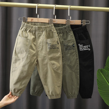 New Spring Medium And Large Children Spring And Autumn Leisure Fashionable Pants