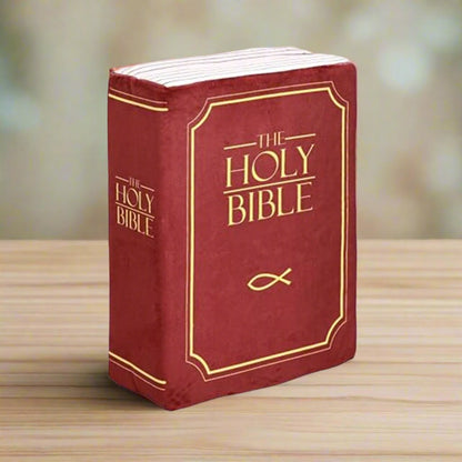 Faithful Bible Companion: Plush Holy Bible Pillow Book with 1 Corinthians 13 Verse